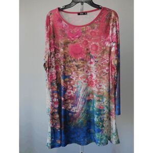 Lily Floral Long Sleeve Tunic 1XL